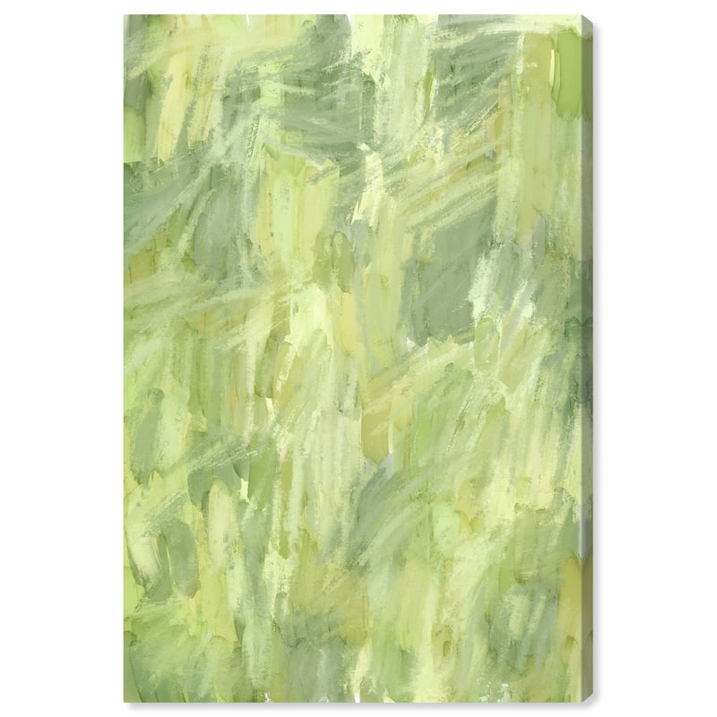 Wynwood Studio Canvas Abstract Guacamole Abstract Green and Modern & Contemporary Wall Art Canvas Print