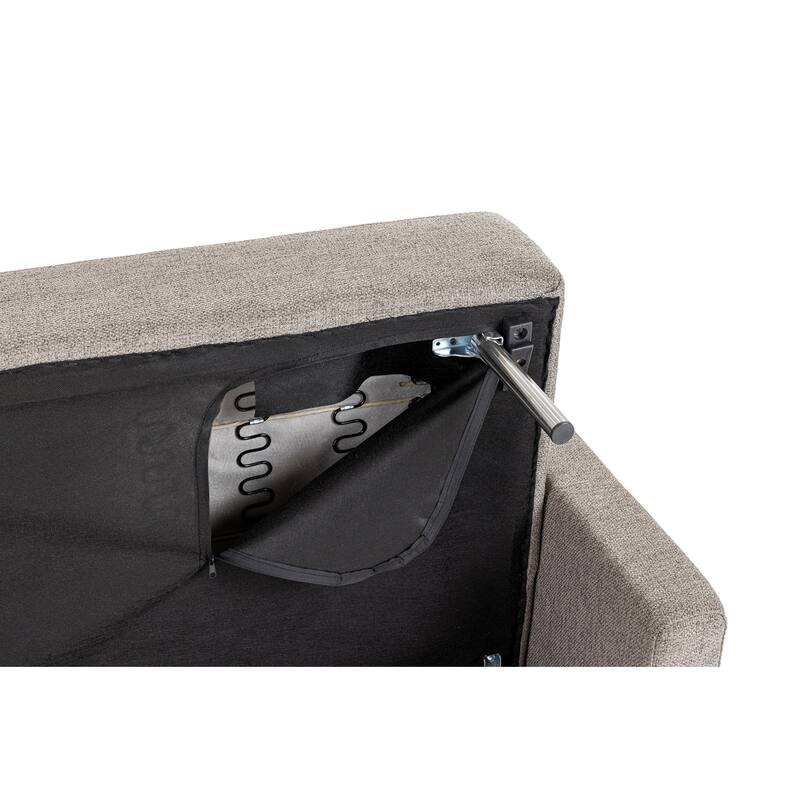 Divani Casa Fredonia Modern Grey Fabric Sofa Bed