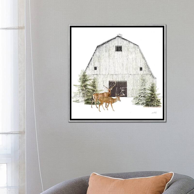 iCanvas "Wooded Holiday VI" by Katie Pertiet Framed
