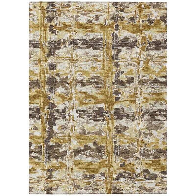 Machine Washable Indoor/ Outdoor Casual Fowler Chantille Rug