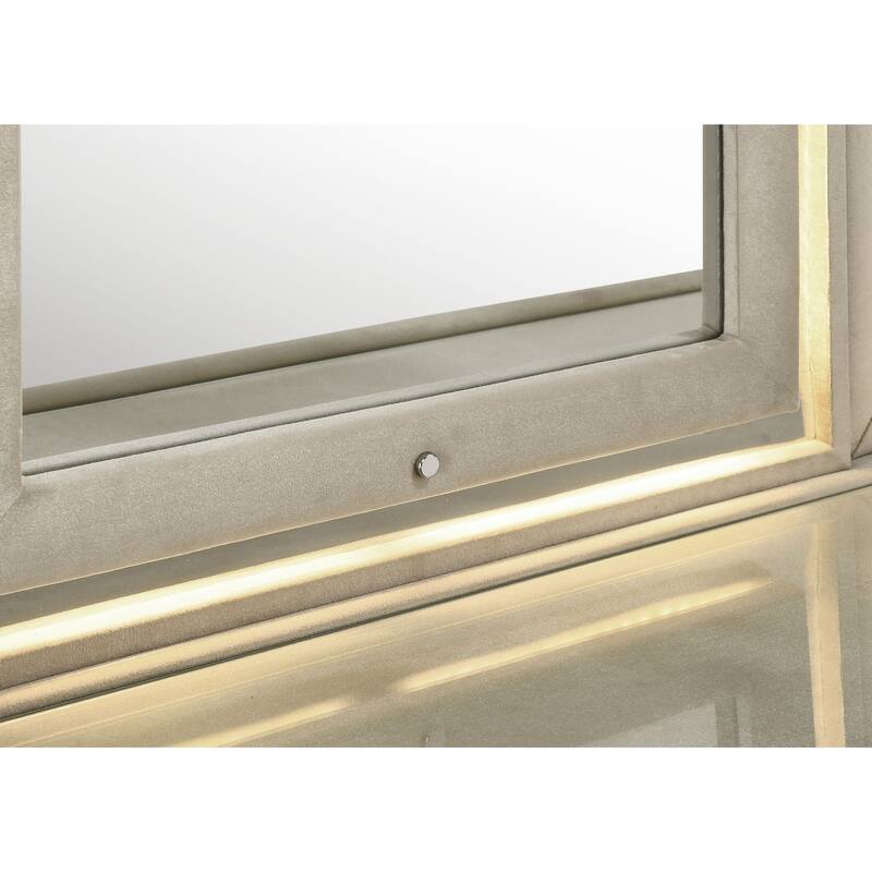 Lorient LED Dresser Mirror Ivory and Camel