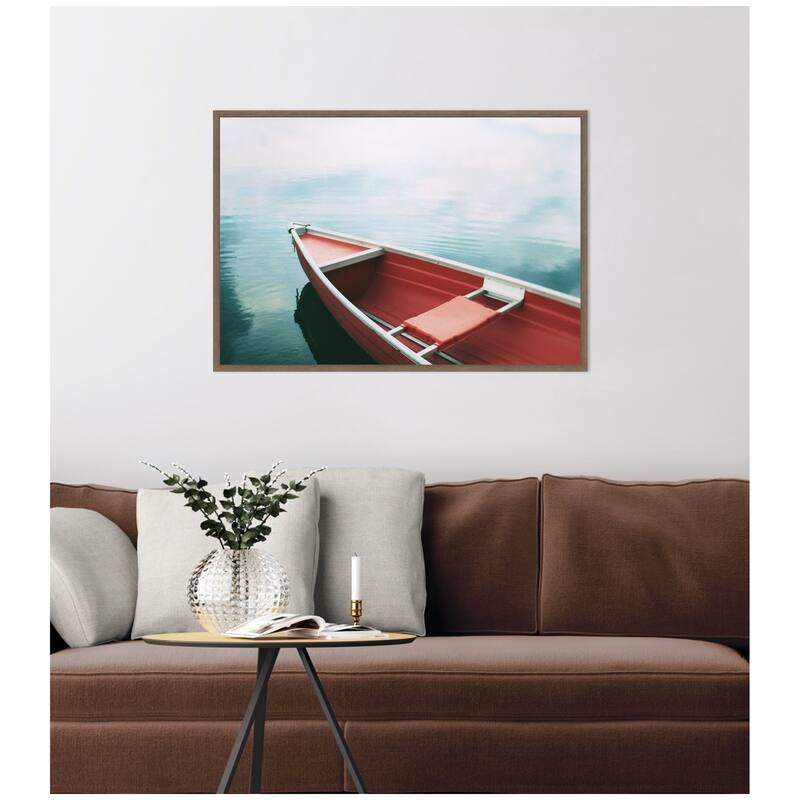 Kate and Laurel Drifting in the Sky by Alicia Bock Framed Canvas Wall Art Print