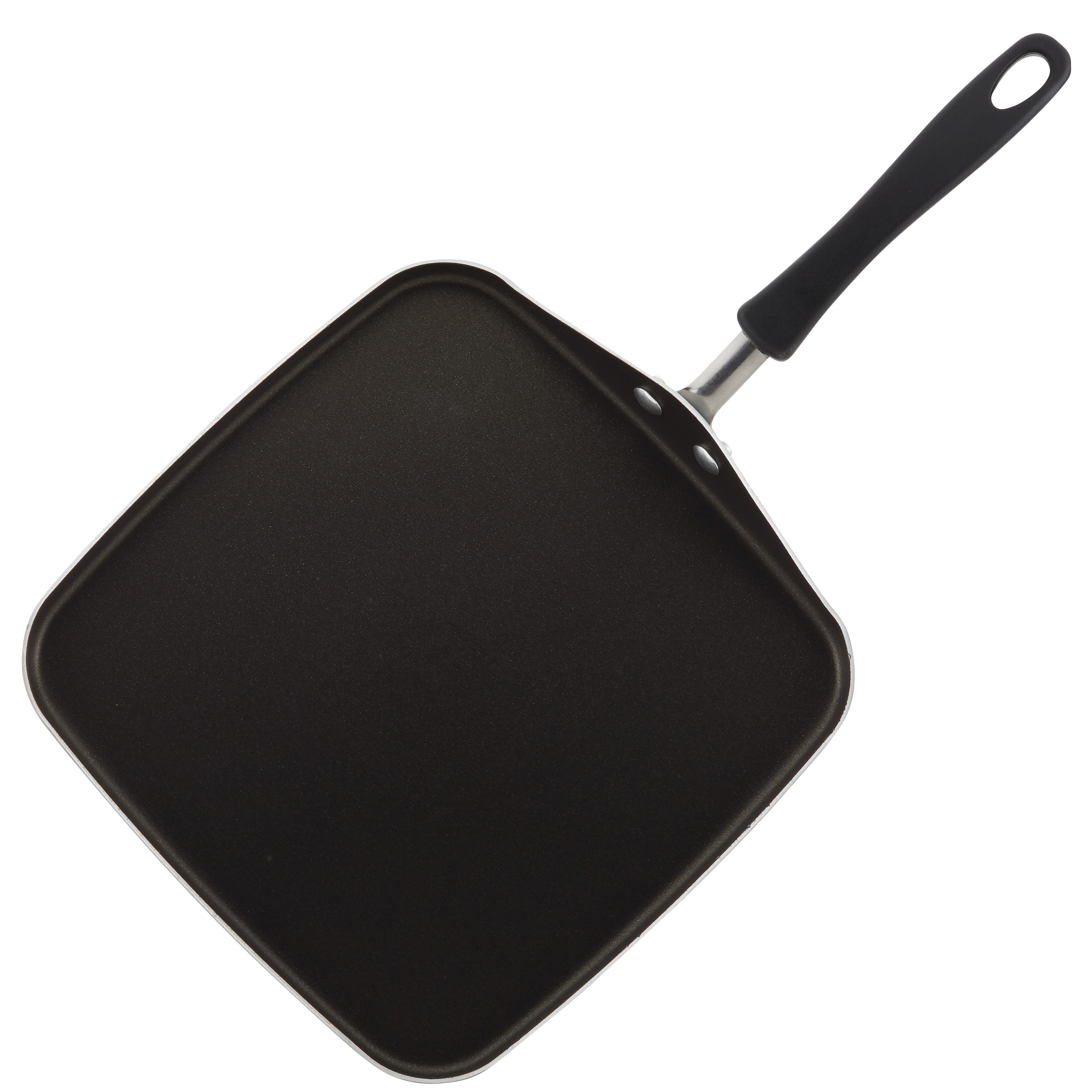 Farberware 11-inch Aluminum Non-Stick Square Griddle, Black