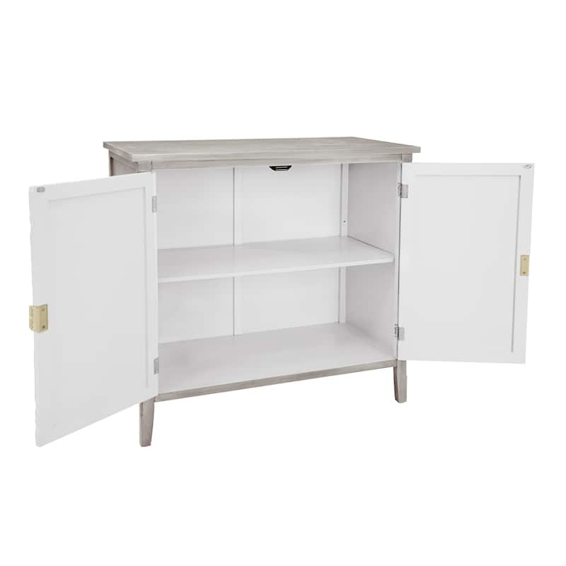 Wood Cabinet with Adjustable Movable Layer and 2 Door