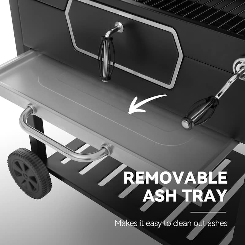 Royal Gourmet CD2030AN Deluxe 30-Inch Charcoal Grill, Black