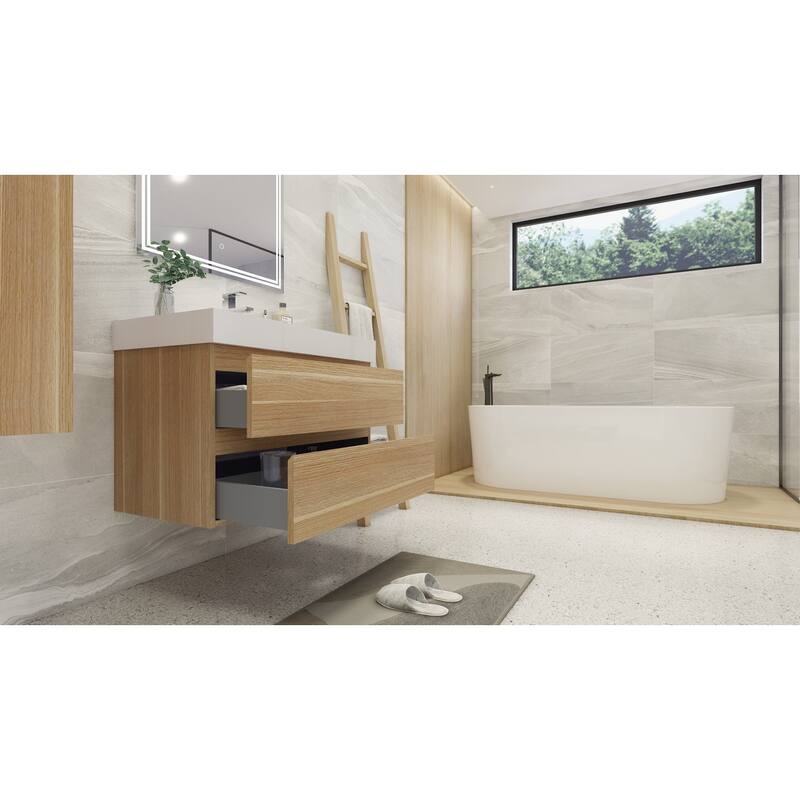 Baillie 36'' Wall-Mounted Vanity with Reinforced Acrylic Sink