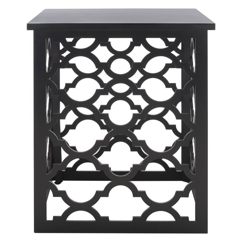 SAFAVIEH Asimina End Table - 19" W x 19" D x 23" H - 19Wx19Dx23H - Black
