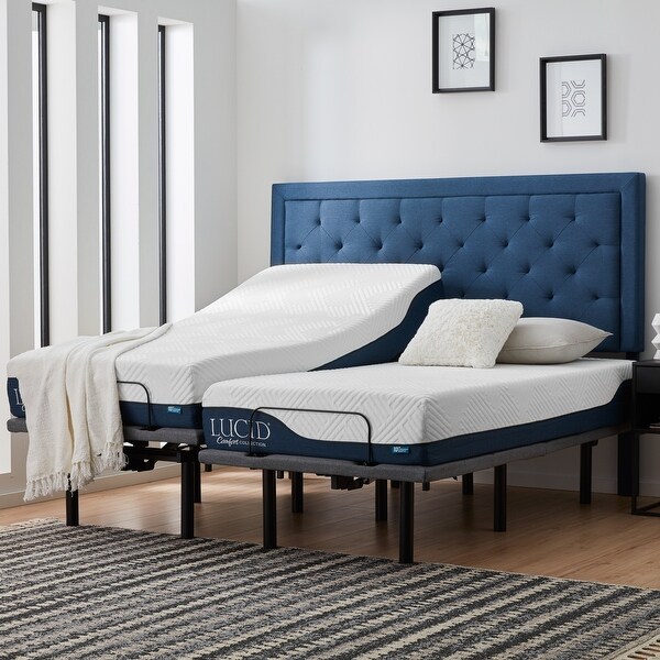 Lucid Comfort Collection 10 inch Gel Aloe Vera Hybrid Mattress