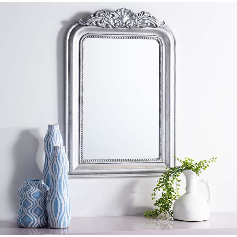 SAFAVIEH Wenda 36-inch Rectangular Decorative Mirror - 24" W x 0.5" L x 36" H - Silver