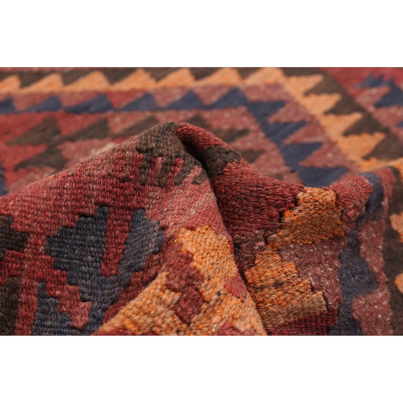 ECARPETGALLERY Flat-Weave Shirvan Brown Wool Kilim - 3'2 x 5'3