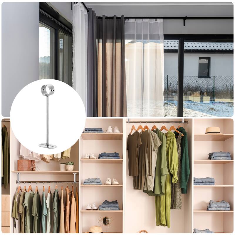 4 Set Ceiling Mount Curtain Rod Bracket