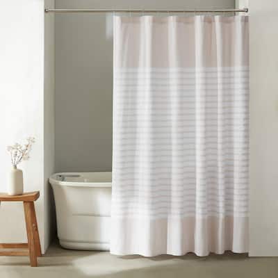 Calvin Klein Modern Stripe Beige Shower Curtain