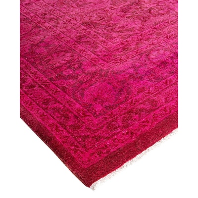 Fine Vibrance, One-of-a-Kind Hand-Knotted Area Rug - Pink, 8' 3" x 10' 3" - 8' 3" x 10' 3"