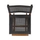 preview thumbnail 9 of 29, Polaris Outdoor 26" Square 3 Piece Wood and Wicker Bar Height Set by Christopher Knight Home