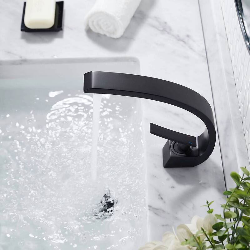 FORIOUS 41030 Single Hole Arch Bathroom Sink Vessel Faucet