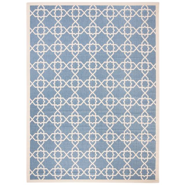 SAFAVIEH Courtyard Lawanda Trellis Indoor/ Outdoor Waterproof Patio Backyard Rug
