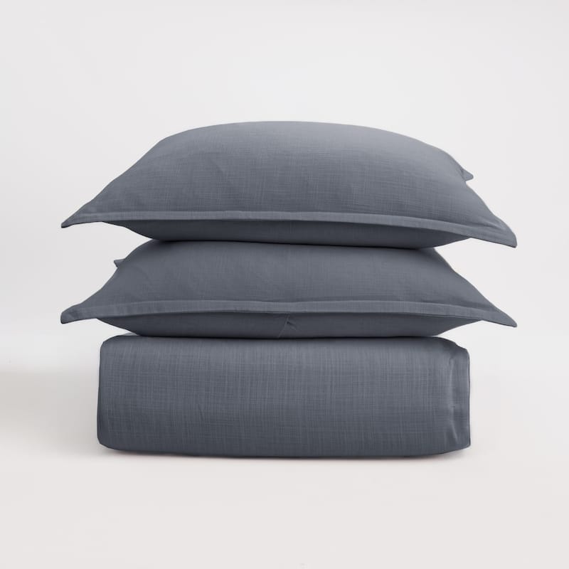 Pure, Linen, Shadow, King, Duvet Cover