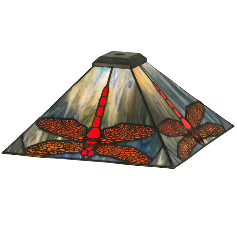 13" Square Prairie Dragonfly Shade