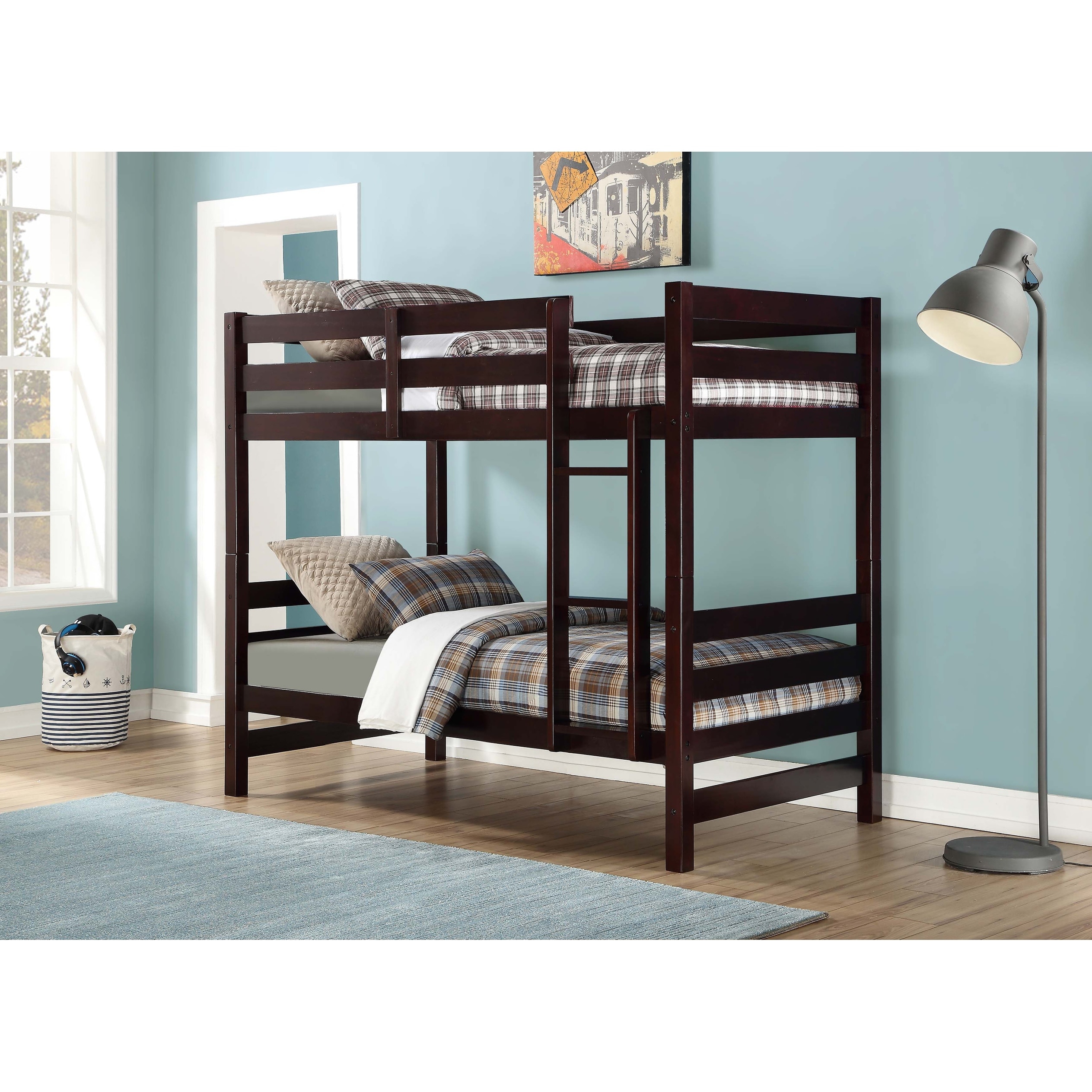 Valais Twin/Twin Bunk Bed with Front Ladder