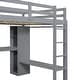 preview thumbnail 15 of 13, Full Size Loft Bed with L-shaped Desk,Wardrobe and Storage Shelves