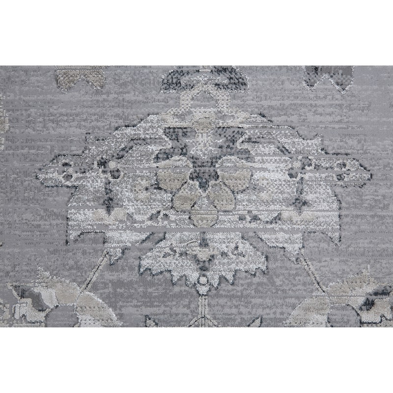 Grand Bazaar Adana Machine Made Damask Transitional Area Rug