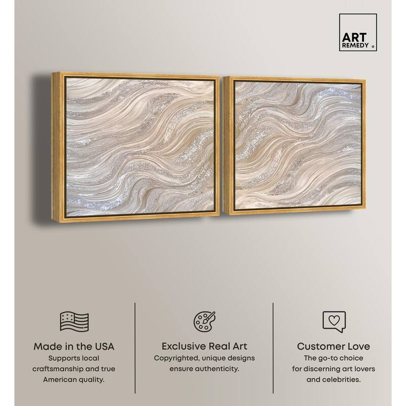 Golden Tears II Canvas by Art Remedy