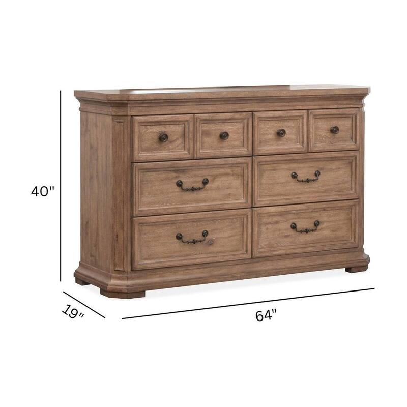 Magnussen Home Adler Court Florentine Walnut Drawer Dresser