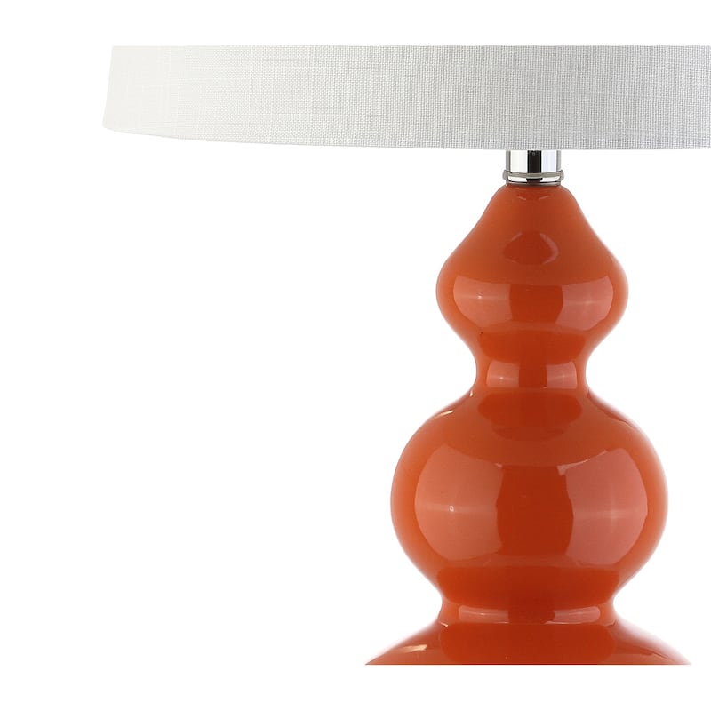 Arthur 27.5" Ceramic LED Table Lamp, Coral by JONATHAN Y
