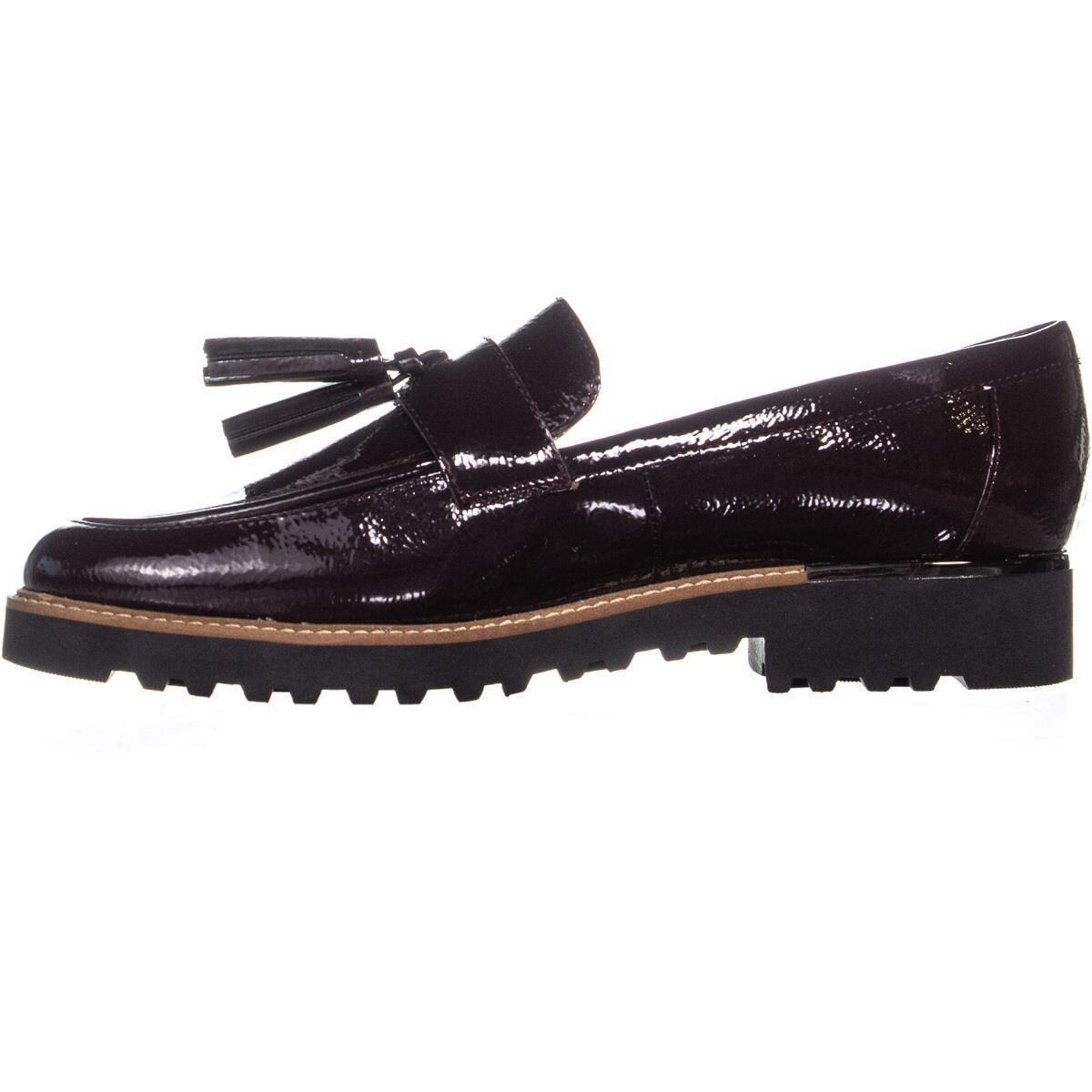 franco sarto burgundy loafers