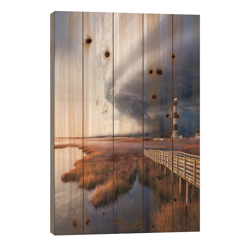 OuterBanx SuperCell Print On Wood by Brent Shavnore - Multi-Color - 26x18x1.5