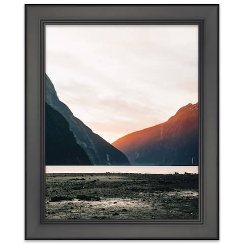 28x36 Modern Black Wood Picture Frame - With Acrylic Front and Foam