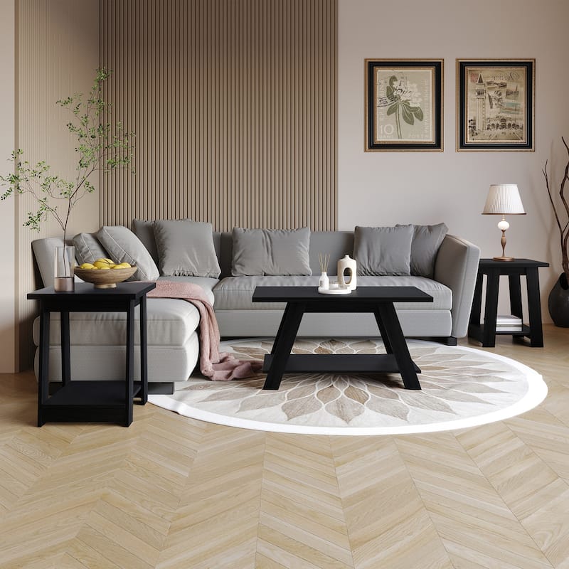 CraftPorch 3-Pieces Coffee Table Set