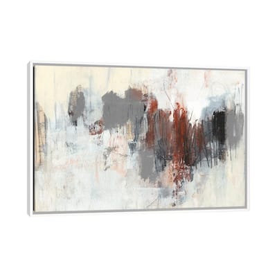 iCanvas "Neutrals & Rust I" by Jennifer Goldberger Framed