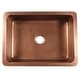 preview thumbnail 4 of 10, Lange Copper 30" Single Bowl Farmhouse Apron Front Undermount Kitchen Sink
