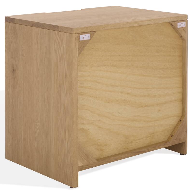 SAFAVIEH Couture Riverside Oak Wood 3-Drawer Nightstand