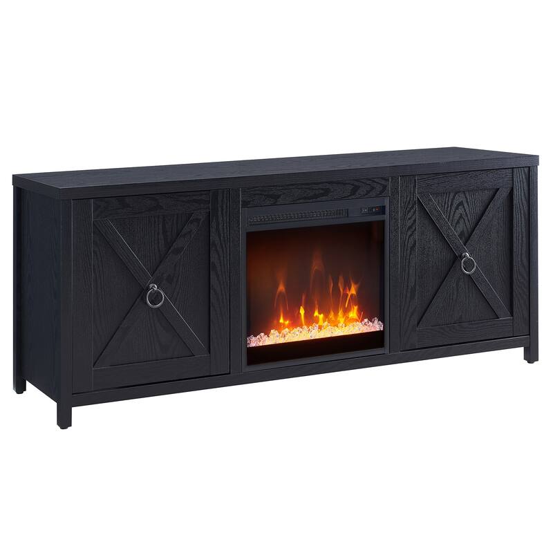 Granger 58" TV Stand with Crystal Fireplace Insert