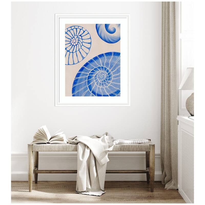 Kate and Laurel Framed Art Ocean charms l by Nikita Jariwala