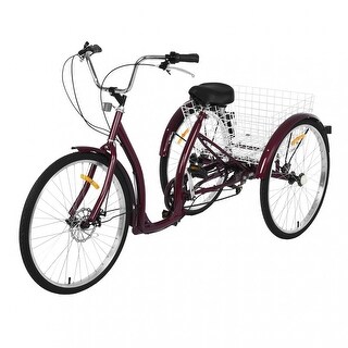 3 wheel bicycle walmart Slsy Adult Tricycles, Wheeled Bikes 20/24/26 Inch, Trikes for Seniors 20 inch wheel tricycle suitable for rider height MOONCOOL Adult Folding 7 Speed