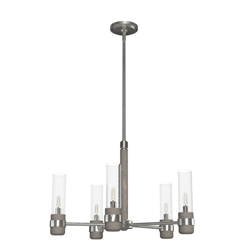 Hunter River Mill Chandelier - Dining Room, Entry - Modern Mountain, Rustic, Round, Industrial