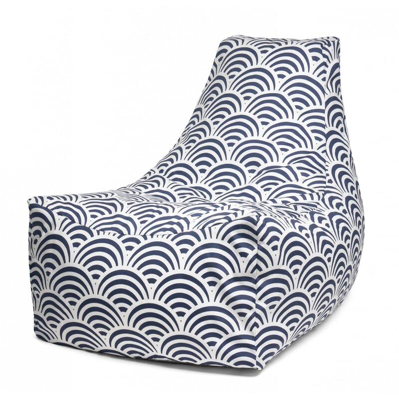 Jaxx Juniper Outdoor Bean Bag Patio Chair, Marine Scales