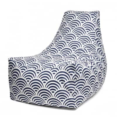 Jaxx Juniper Outdoor Bean Bag Patio Chair, Marine Scales