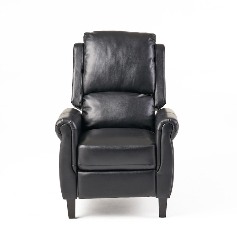 Roomfitters Ultimate Comfort PU Leather Pushback Recliner, Luxurious Recliner Chair for Living Room or Bedroom