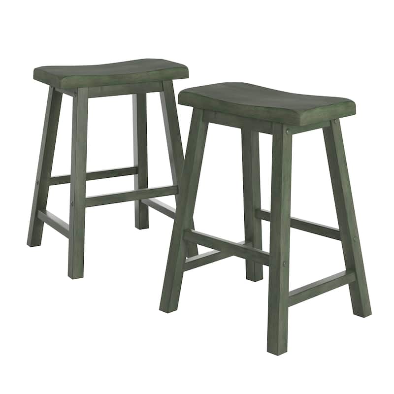 Salvador II Counter Backless Stools (Set of 2) by iNSPIRE Q Classic - Sage