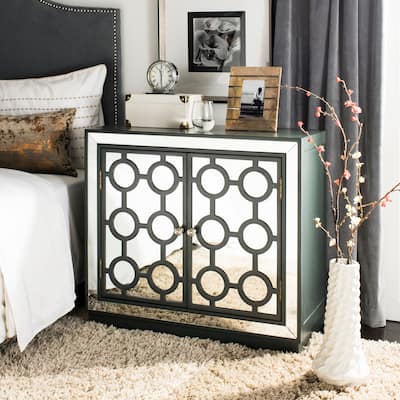 SAFAVIEH Kaia 2-Door Steel Teal Storage Chest