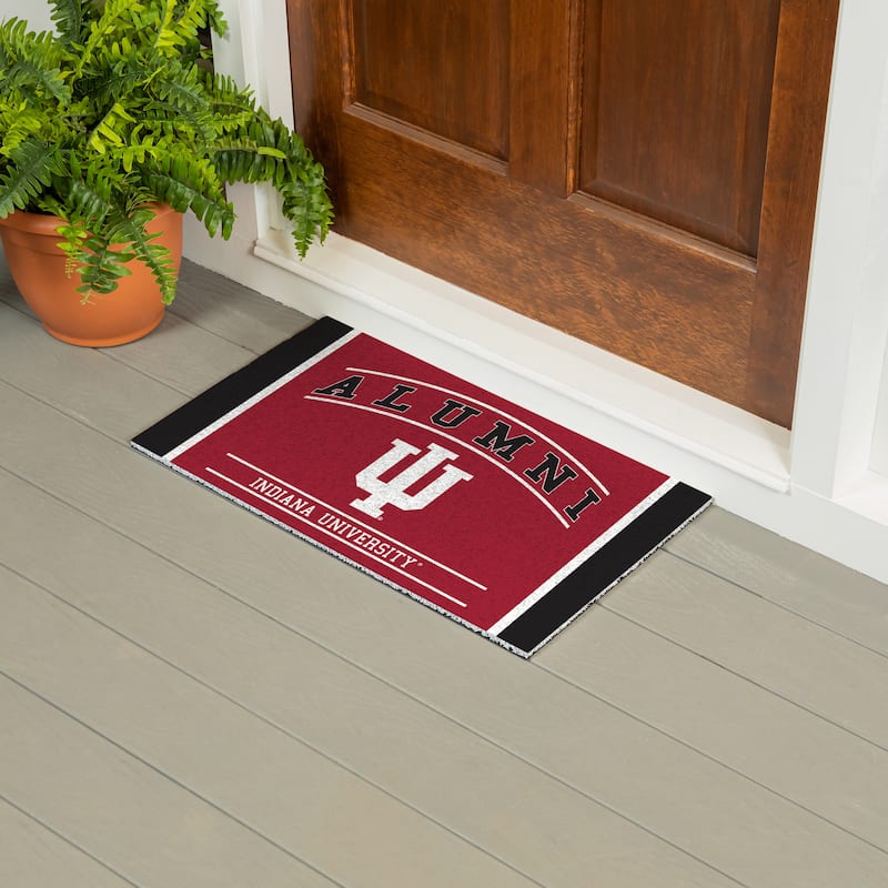 28 in. x 16 in. Indiana University Alumni Full Color PVC Door Mat