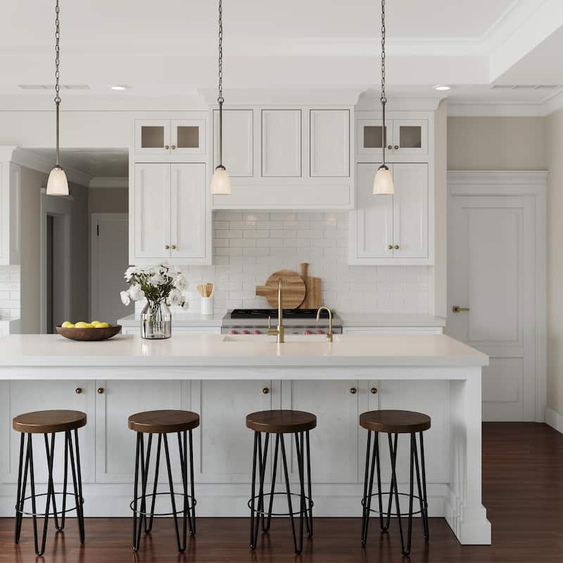 Brio Lighting Nell 1 - Light Glass Pendant Light