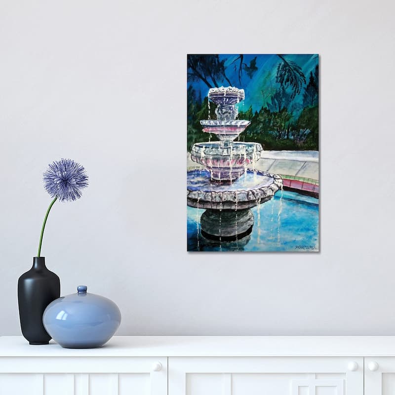iCanvas "Water Fountain II" by Derek McCrea Canvas Print - 18x12x1.5