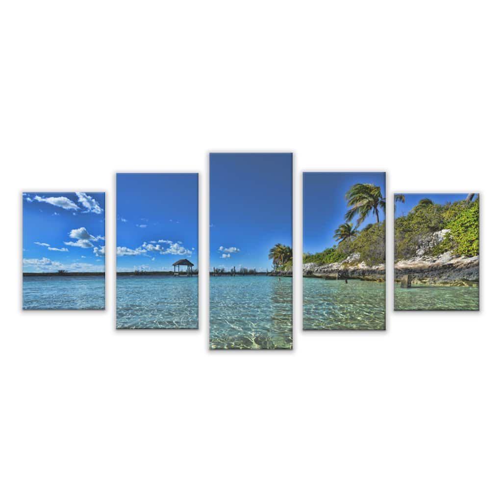 Ready2HangArt 'Crystal Paradise' 5-Piece Wrapped Canvas Wall Art Set