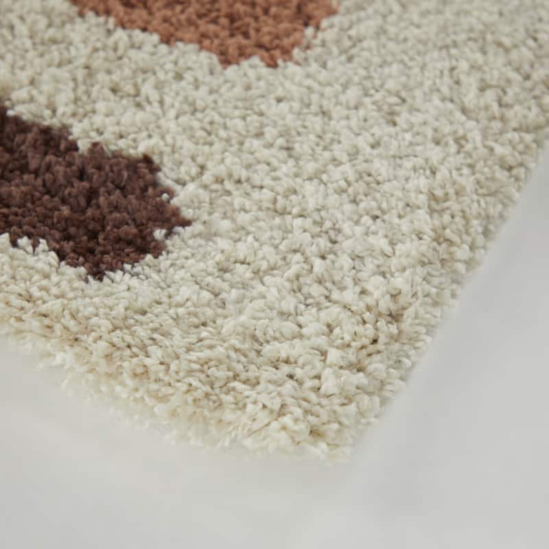 Mod-Tod Anna Rainbow Kids Shag Area Rug