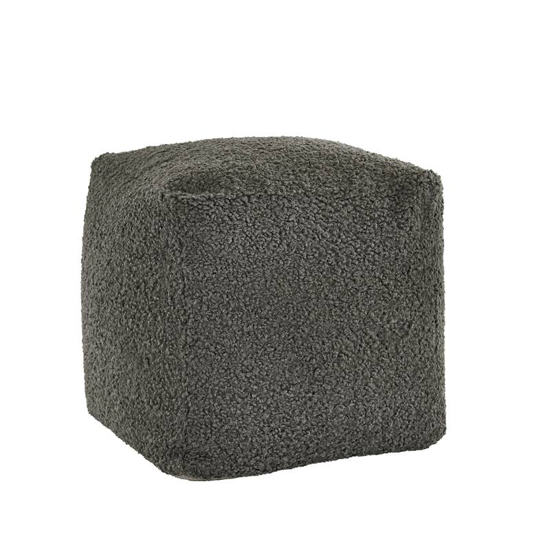 Tremont Boucle Accent Chair and Cube Pouf Footrest by iNSPIRE Q Bold